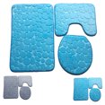 thumbnail image 2 of 3PCS Bath Rug Set Includes Floor Rug Toilet Rug Toilet Lid Cover for Home, 2 of 8