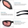 thumbnail image 3 of 3 Pair Motorcycle Riding Glasses Padding Goggles UV Protection Dustproof Windproof Motorcycle Sunglasses for Outdoor Actives, 3 of 5