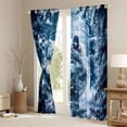 thumbnail image 3 of Castle Fairy Kids Teens Adults Wildlife Wolf Blackout Curtains Set of 2 (52x84 Each),Winter Woodland Window Curtains,Jungle Animal Curtains and Drapes,Microfiber Bedroom Decor, 3 of 6