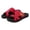 Red, variant on Summer Beach Slip On Flip Flops Slippers Sandals,Size 6-9.5,Mesh Flats Casual House Slippers for Women,Open Toe Slippers Womens House Shoes,Ladies Woman Slipper for Bedroom(Red,7.5)