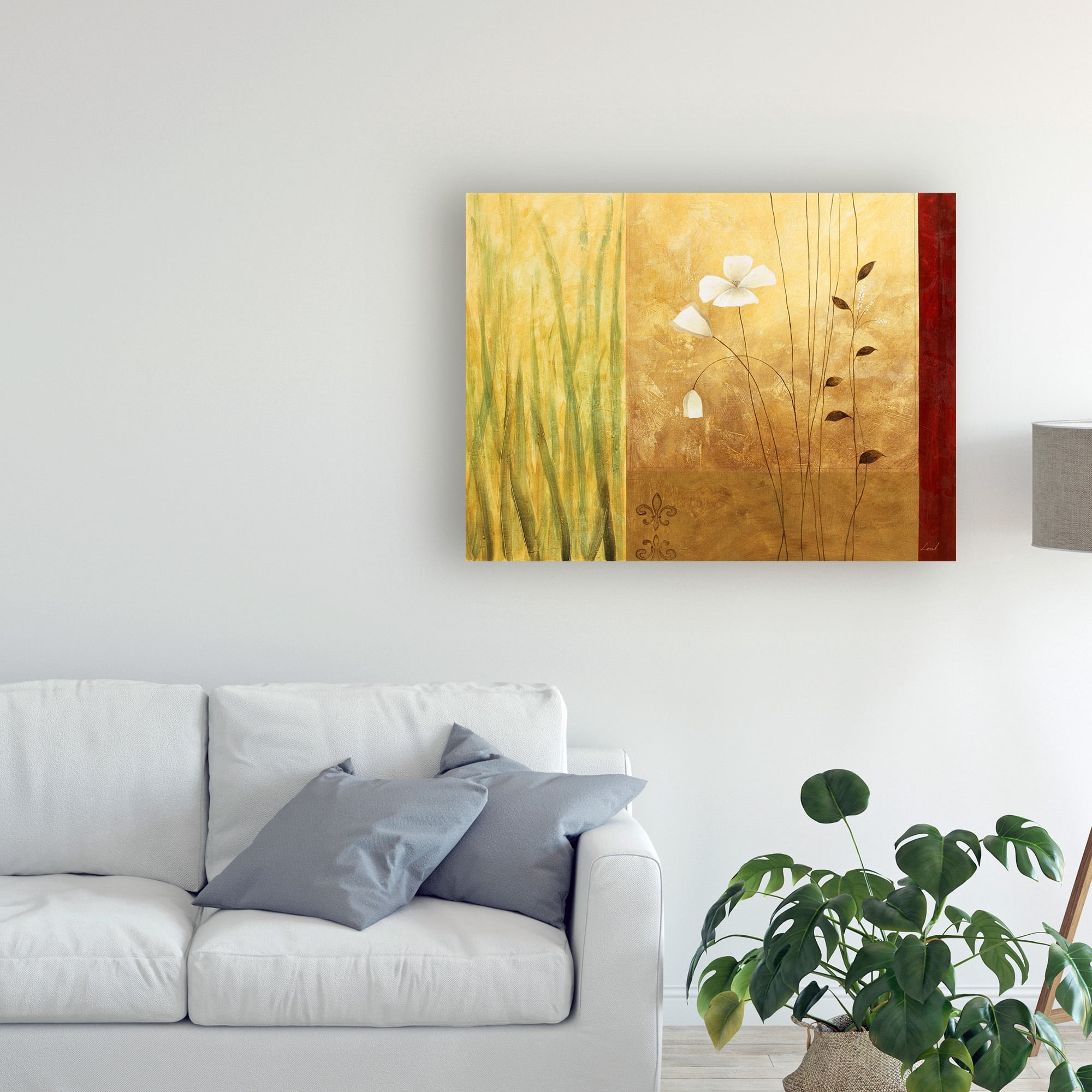 Trademark Fine Art 'White On Panels 5' Canvas Art by Pablo Esteban