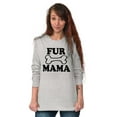 thumbnail image 4 of Fur Mama Cute Pet Owner Cat Dog Mom Women's Long Sleeve T Shirt Brisco Brands S, 4 of 6
