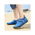 thumbnail image 6 of Eloshman Girls Boys Aqua Socks Quick Dry Water Shoes Barefoot Swim Beach Shoe Summer Anti-Slip Breathable Flats Lightweight Sneakers Royal Blue 3Y, 6 of 7