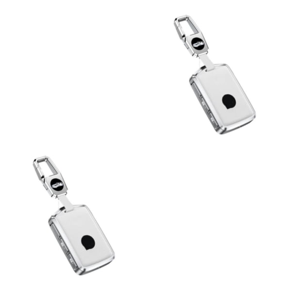 Estuche de Cuero Sidaley para Llave de 3 Botones de Automóvil Color Gris Blanco Azul Café