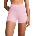 thumbnail image 1 of Shorts Biker INGIA Cintura Alta Sin Costura 10 cm Rosa S, 1 of 6