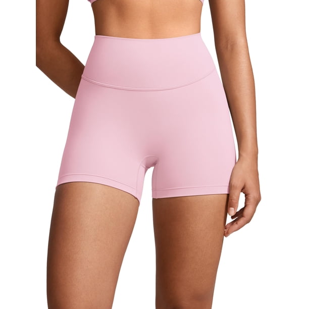 Shorts INGIA Mujer Cintura Alta Sin Costura Frontal 10 cm Rosa XL