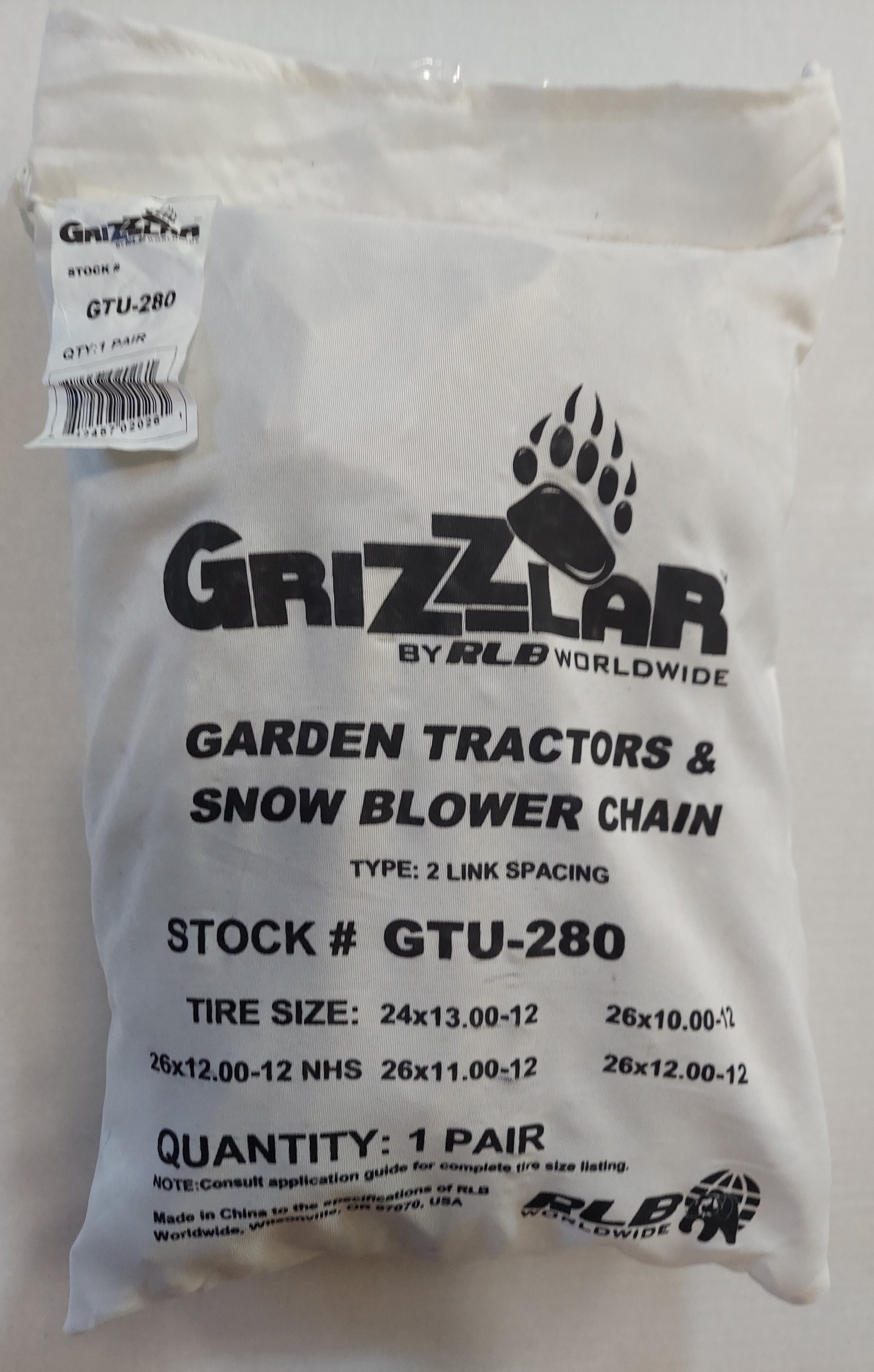 Grizzlar GTU-633 Schneeketten 28x10-12 26x11-12 26x12-12