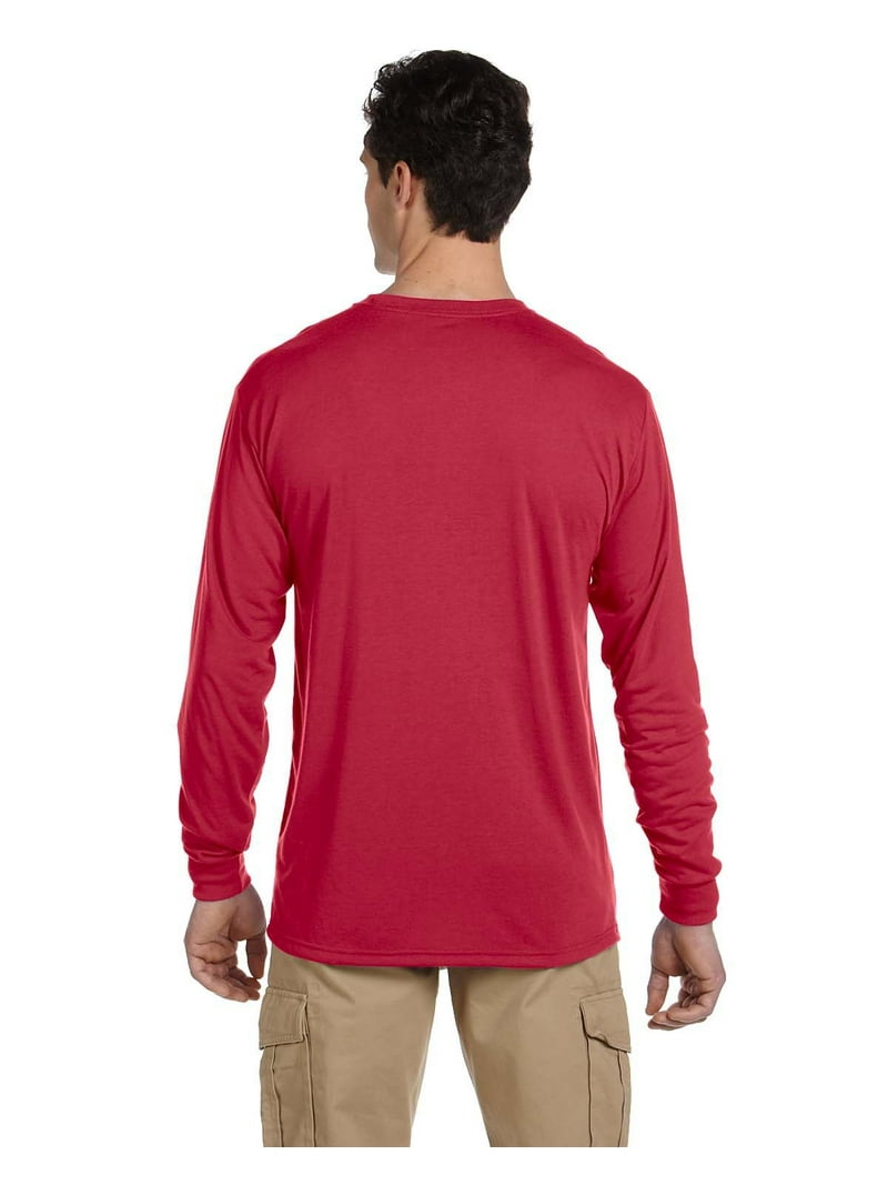 Jerzees 21ML 100% Polyester Long-Sleeve T-Shirt - Walmart.com
