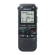 Sony 2GB Digital Voice Recorder with LCD Display, Black, ICD-AX412