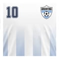 thumbnail image 3 of Playera Argentina para Caballeros, Cuello Redondo Manga Corta Blanco Talla CH, 3 of 4