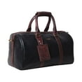 thumbnail image 4 of Stanford by Strutt The Signature Croc Print Brown Black Leather Unisex Cabin Bag/Duffle Carry on  Bag, 4 of 5