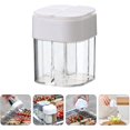 thumbnail image 3 of 4 in 1 Adjustable Hole Plastic Pepper Shaker Dispenser (White) 2 Pieces, 3 of 5