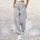 thumbnail image 2 of Gibobby Pantalones deportivos con forro polar para mujer Pantalones de entrenamiento para mujer, pantalones largos sólidos, pantalones deportivos casuales sueltos(Gris,CH), 2 of 5