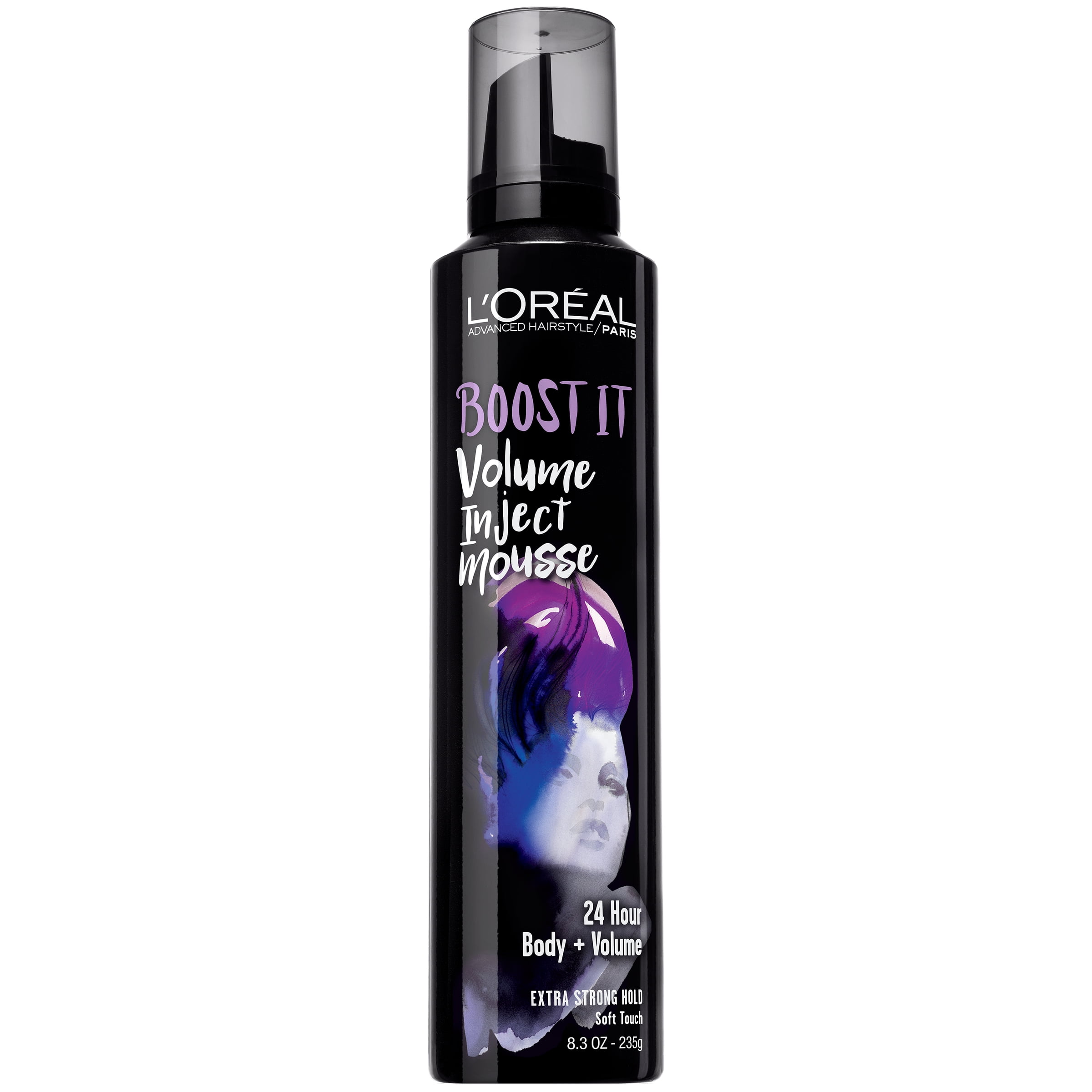 L'Oreal Paris Advanced Hairstyle Boost It 24 Hour Body + Volume Hair  Styling Mousse  oz 