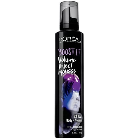 L'Oreal Paris Advanced Hairstyle BOOST IT Volume Inject Mousse, 8.3 (Best Way To Volumize Hair)