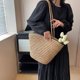 thumbnail image 4 of Bolso de hombro grande de paja para mujer, bolso de mano para playa, bolso de mano para verano, 4 of 5