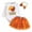 Orange#250, variant on FINALGANG Girls Boys Outfits Thanksgiving Cartoon Animal Letter Printed Long Sleeve Round Neck Bodysuit Tutu Skirt Set With Headband Kids Casual Festival Indoor Outdoor Wear Outfit,Brown,12M
