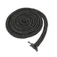 thumbnail image 4 of Fireplace Seal Rope Gasket Rope Replacement 2 Meters Long Practical Gasket Cord Boilers Door Seal Gasket 0.55inchx78inch, 4 of 8