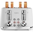 thumbnail image 1 of LONGDEEM 4 Slice Toaster, 6 Browning Options, Wide Slots, High Lift Lever, Dual Controls, White, 1 of 7