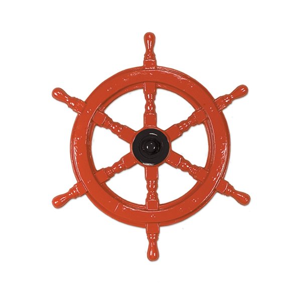 Beistle 24" Plastic Ships Helm Brown/Black 3/Pack 55504