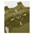 thumbnail image 5 of Women'S U Neck Shapewear Built-in Bra Tank High Strechy Sleeveless Slim Fit Tops Camisole Tops Green S, 5 of 8