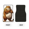 thumbnail image 2 of Naloa Cartoon Cheetah With Attitude Car Foot Mat Set of 4 Pieces - Universal Floor Liner Neoprene Full Set Floor Mats for Cars Trucks SUV, 2 of 7