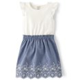thumbnail image 1 of Vestido Gymboree bordado de manga corta para niñas y niños pequeños, 1 of 3