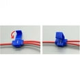thumbnail image 4 of 100Pcs Blue Electrical Cable Connectors Quick Splice Lock Wire Terminals Crimp, 4 of 11