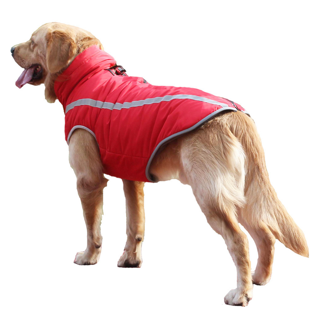 Roseonmyhand Reflective Waterproof Pet Coat Winter Warm Dog Coat For