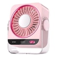 thumbnail image 2 of Leeye Ice Pack Desk Fan, Rechargeable Personal Air Cooler with Detachable Ice Pad, USB Portable Air Circulator Fan for Home Office Desktop, B A,, 2 of 7