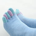 thumbnail image 7 of Women’s Toe Separator Socks (Five-Toe) - Breathable Cotton for Yoga, Pilates and Improved Foot Health, 7 of 7