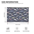 thumbnail image 4 of Fotbe Sardine Reusable Cosmetic Bag Makeup Bag for Women Large Travel Cosmetic Pouch Girls' Make Up Organizer, 4 of 8
