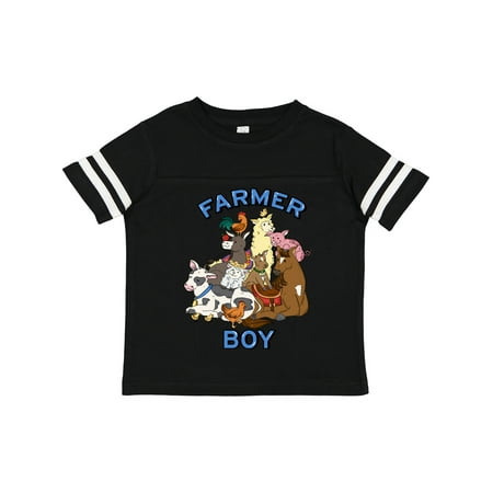 

Inktastic Farmer Boy with Happy Farm Animals Gift Toddler Boy or Toddler Girl T-Shirt
