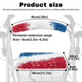 thumbnail image 6 of HELLHERO Red, White and Blue Snowflakes Seat Back Covers Rollator Seat Back Cover & Easy to Clean with Soft for Elderly, 6 of 7