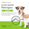 thumbnail image 2 of PetWipes Petkin 200 toallitas a base de plantas para perros y gatos, 2 of 7