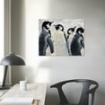 thumbnail image 4 of Orinice Penguins Snow Sky Fine Art Aesthetic Poster & Print Wall Painting for Classroom Kitchen Office Farmhouse Bathroom Room Decor Pictures Wall Art Painting Wall Decor for Bathroom Canvas Living, 4 of 6