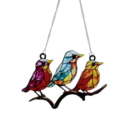 

Double Side Creative Hummingbird Pendant Hanging Garden Craft Home Pendant Decor Home Decoration Metal Arts And Crafts Color Craft Beads Chandelier Beads