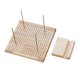 thumbnail image 1 of Tablero de bloqueo de ganchillo, tablero perforado para pasadores de varilla de ganchillo, soporte incluido, tablero de ganchillo de madera para, 1 of 9