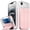 Pink, variant on Vena vCommute For Apple iPhone 16e / iPhone 17e Case Wallet, Case with Stand Leather Card Holder [Military Grade Drop Protection], Pink