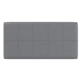 thumbnail image 6 of Dover 36" W Rectangle Storage Ottoman Bench in Stone Gray Faux Leather, 6 of 13