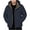 Navy # Mens Jackets, variant on Goodtrade8 Mens Jackets with Hoods Fleece Hooded Waterproof Solid Color Windproof Long Sleeve Casual Warm Winter Mens Coats