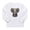 Cloud White, variant on - Cute Baby Elephant Calf With Reading Glasses Long - Long Sleeve Infant T-Shirt