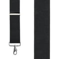 thumbnail image 2 of Suspender Store 2 Inch Wide Trigger Snap Suspenders - BLACK 60" for 6'4" to 6'9" tall, 2 of 4