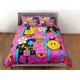 thumbnail image 3 of Hot pink psicodélico 90s nostalgia hippie ropa de cama retro juego de funda nórdica,, 3 of 4
