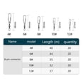 thumbnail image 4 of Conector Giratorio De Pesca 100 Uds conector giratorio de pesca conector a presión de bloqueo antioxidante para aparejos de pesca Likrtyny Para Estrenar, 4 of 9