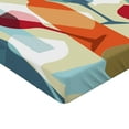 thumbnail image 2 of Ambesonne Wine Fitted Sheet 2 Pcs Set, Modern Colorful Art, California King, Pale Blue Ruby Orange, 2 of 3