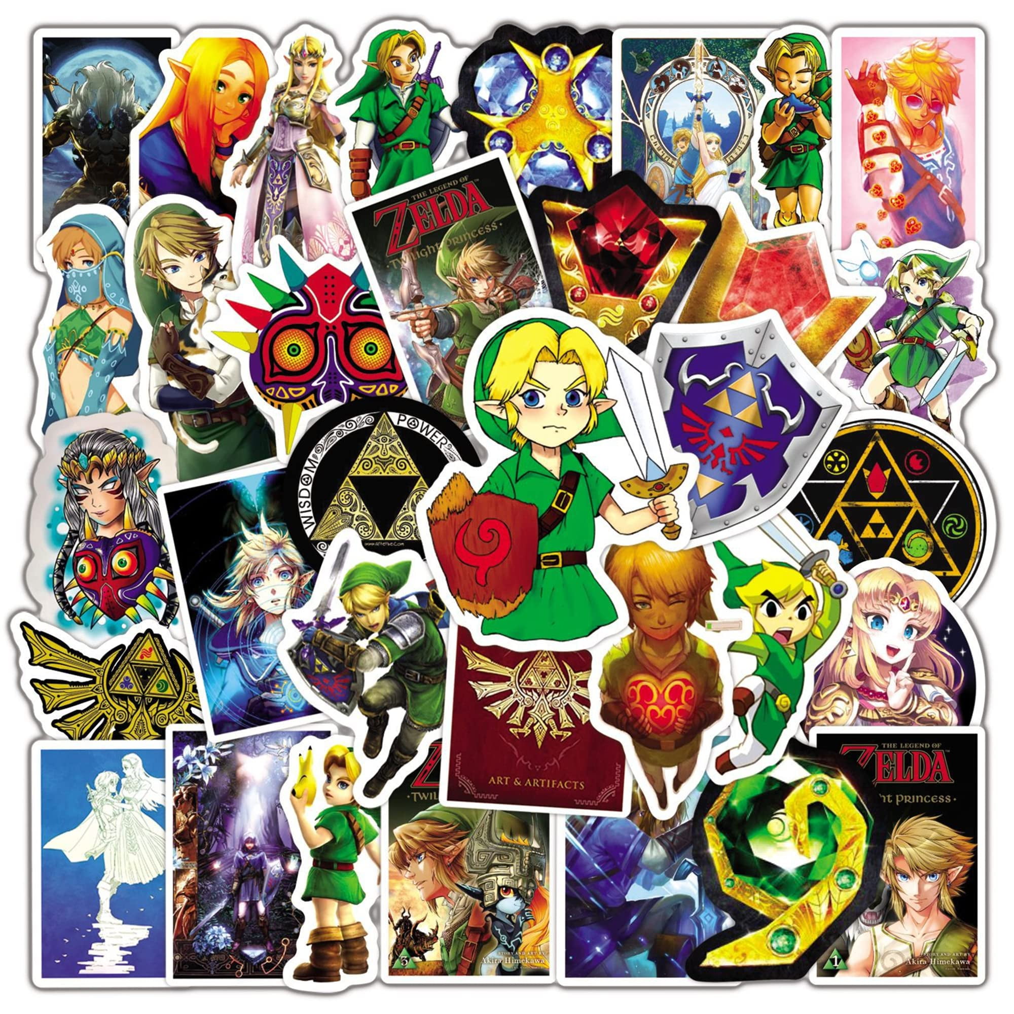 The Legend of Zelda Game Stickers, 50PCs, Aesthetic Gaming Vinyl