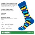thumbnail image 3 of Calcetines de vestir para hombre de Calcetines BISOUSOX, coloridos y divertidos, de 9 a 12 años, 3 of 6