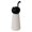 Black, variant on Insulated Water Bottle with Cat Head Shape Straw Lid, Cute Cat Water Bottles, Personalized VacuumStainless Steel Tumbler Travel Mug for Hot & Cold Beverages