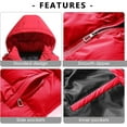 thumbnail image 3 of Men's Quilted Winter Vest Outdoor Removable Hooded Padded Puffer Vest, 3 of 5